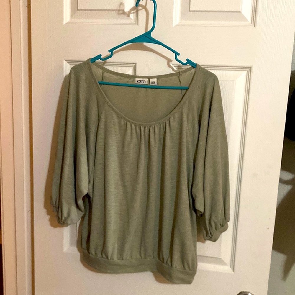 Cato - Green Blouse - Medium